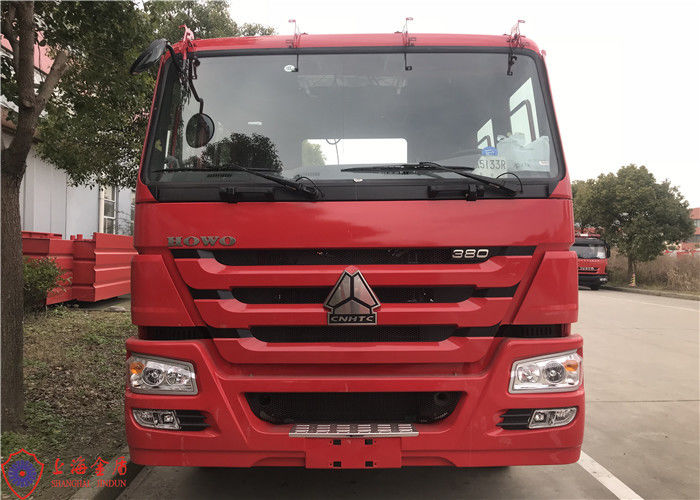 12000kg Heavy Duty Sinotruk HOWO Chassis Foam Fire Truck Monitor Flux 80L/s